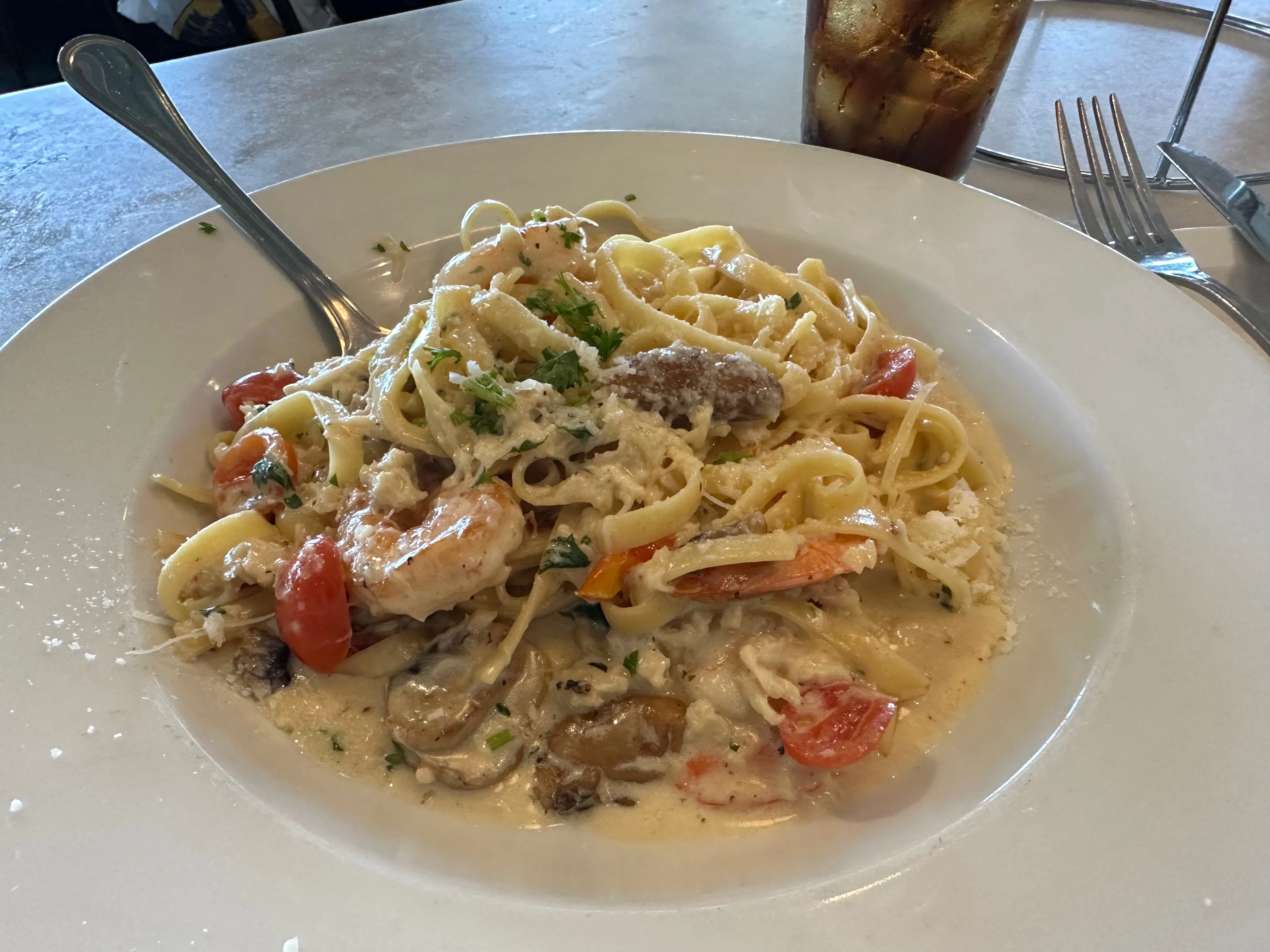 Crab and Shrimp Pasta